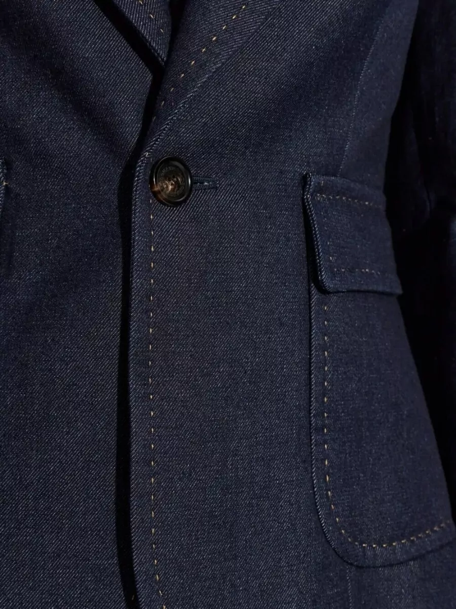 Dsquared2 Denim Suit Single Breasted Jacket Trousers