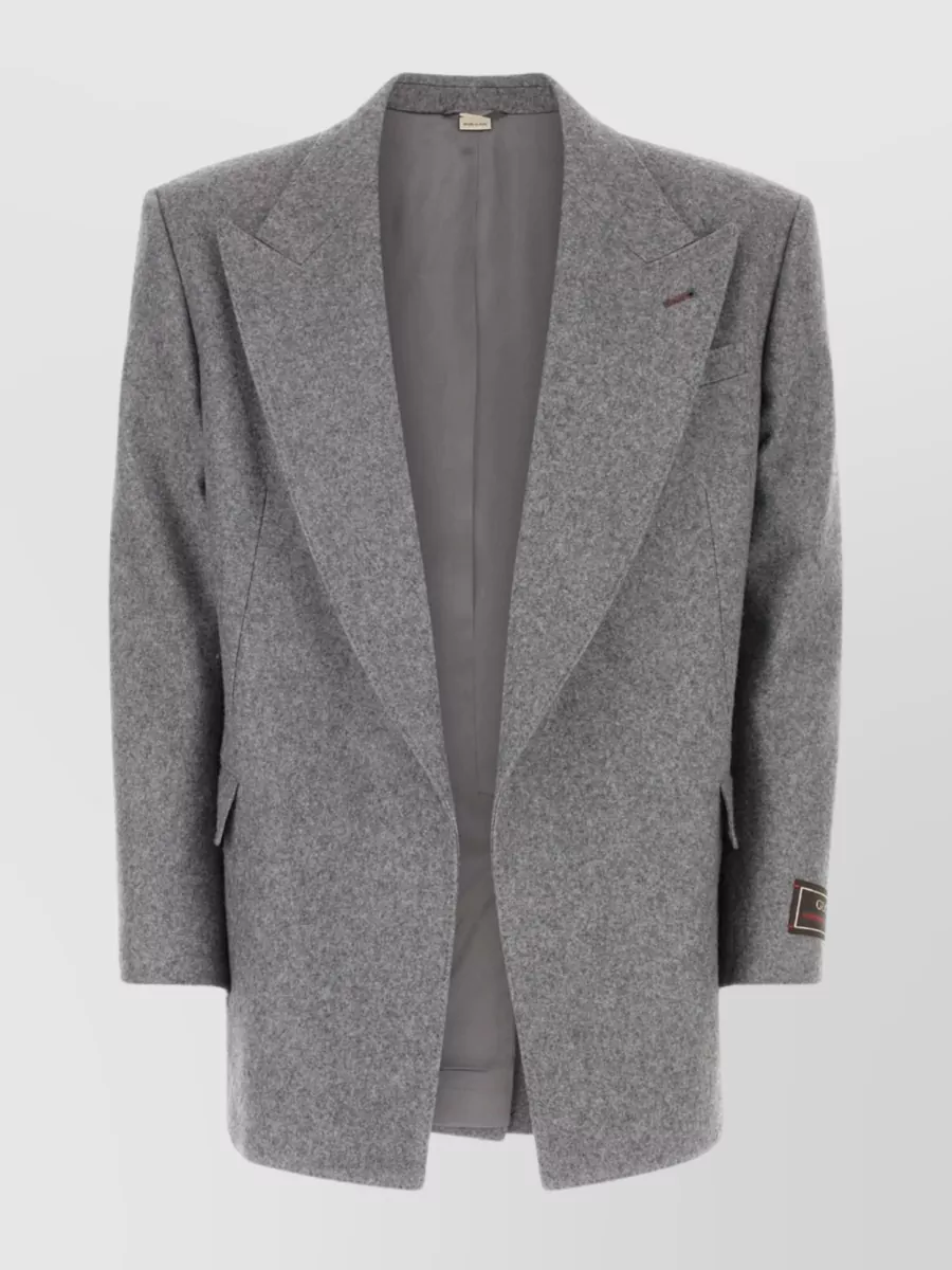 GUCCI WOOL BLEND BLAZER WITH REAR VENT