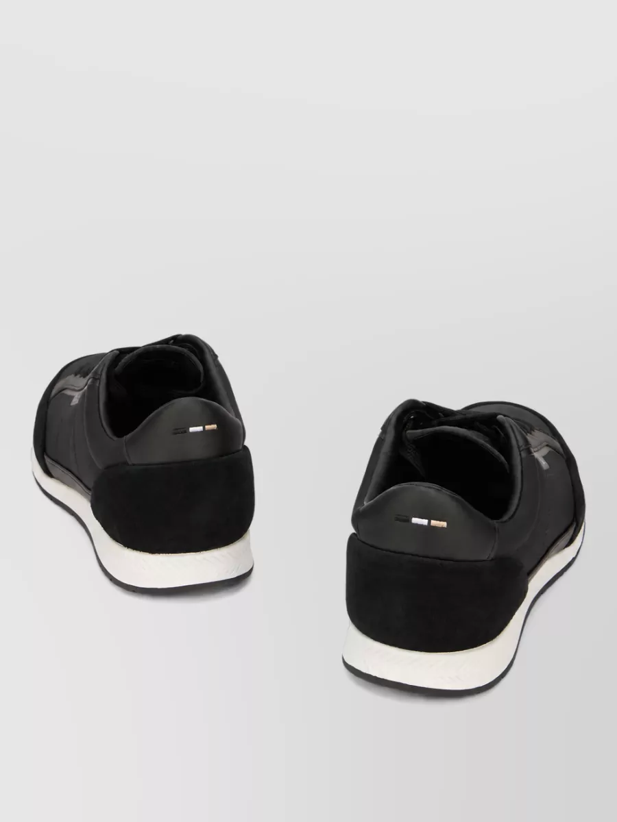 Boss Cotton Lace-Up Sneakers