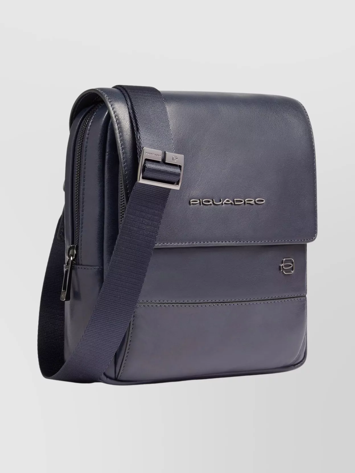 Piquadro Laptop Bag With Adjustable Strap And Flap