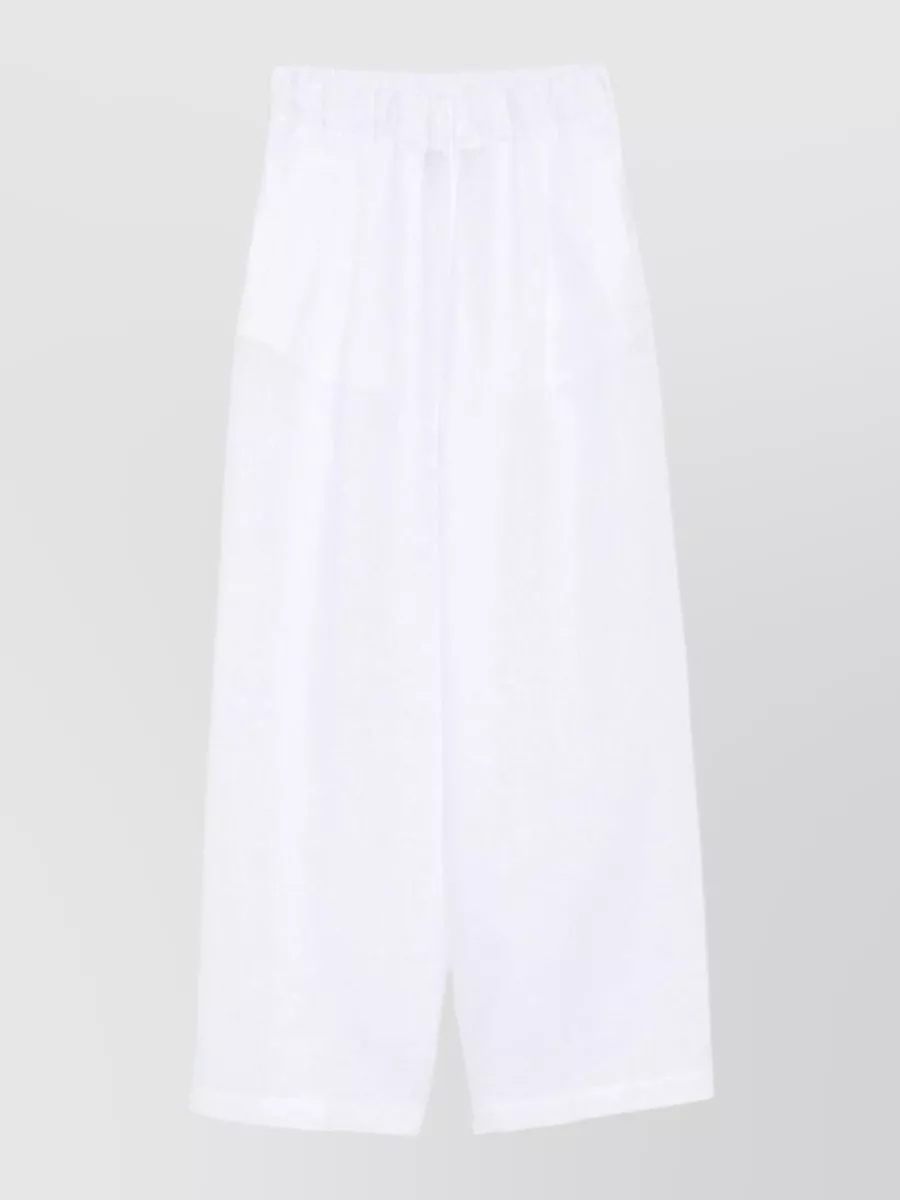 Semicouture Linen Wide-Leg Trousers
