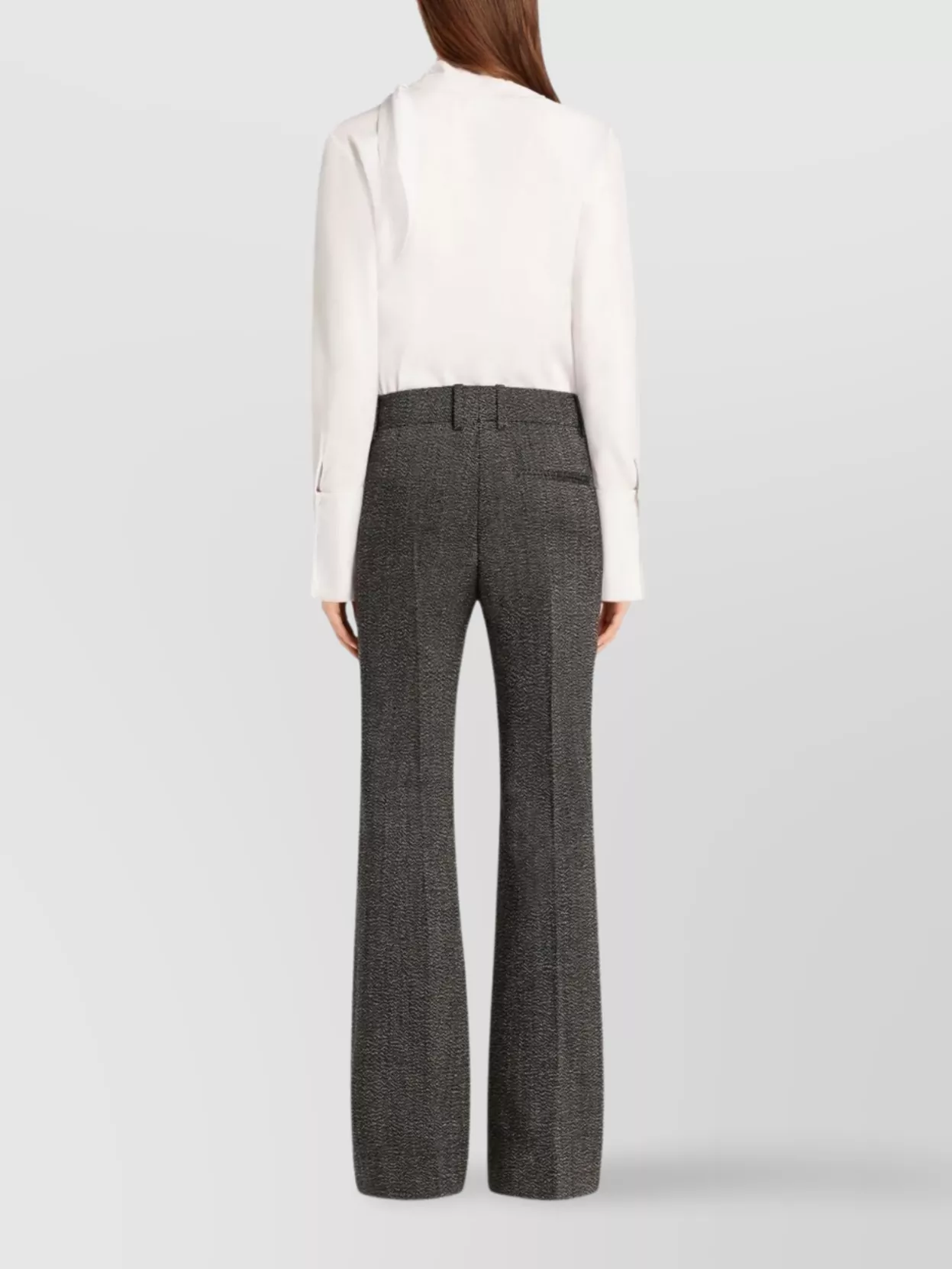 Courrèges Asymmetric Long Sleeve Draped Top In White