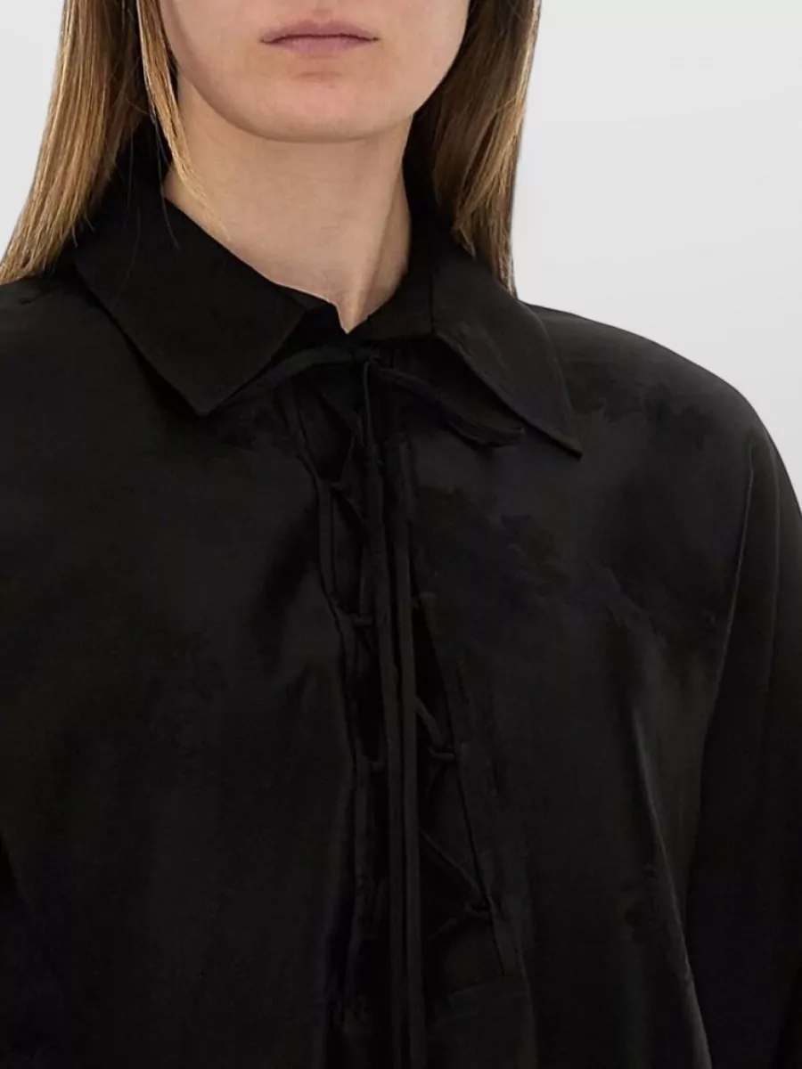 Ganni Jacquard Satin Shirt