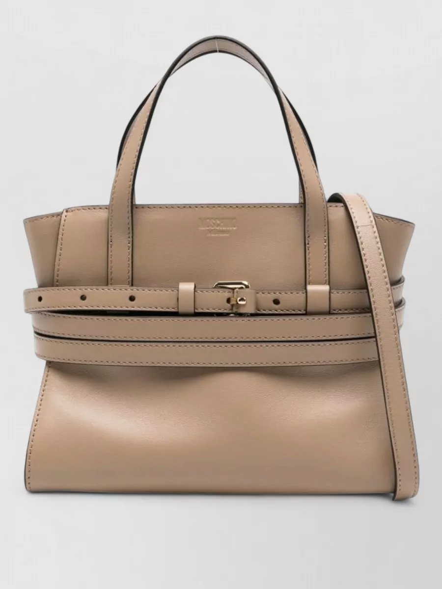 Moschino Calf Leather Small Tote Bag