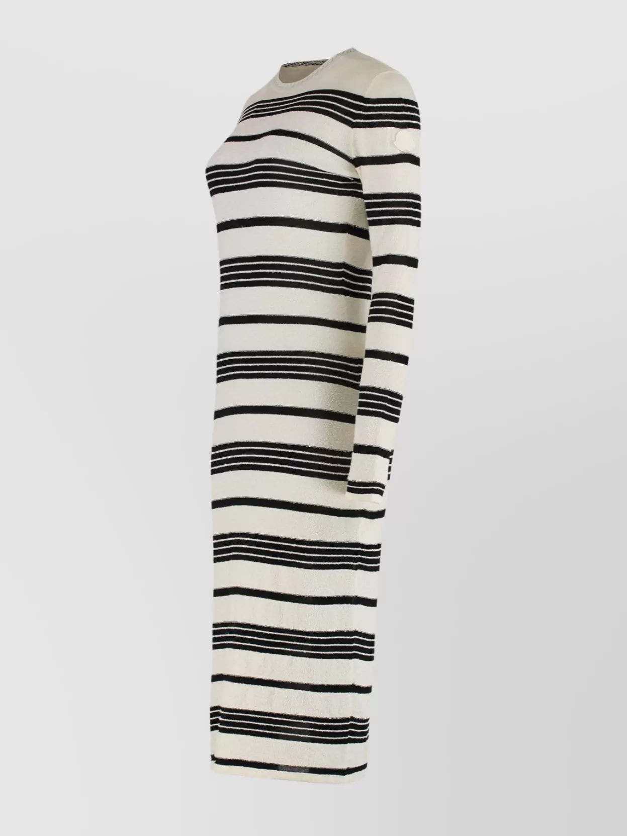 Moncler Knit Dress Crew Neck Fitted Silhouette