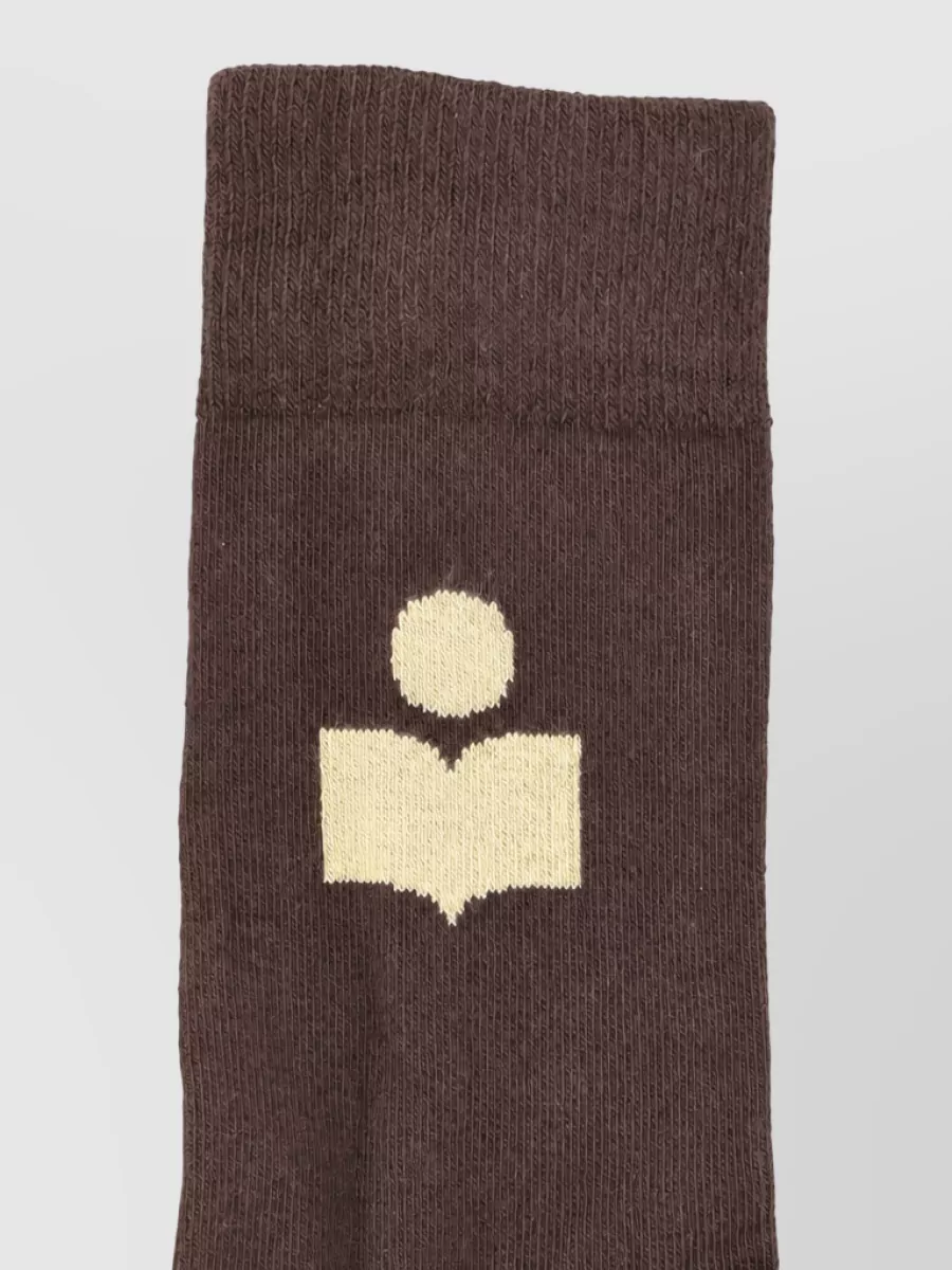 Isabel Marant Ribbed Logo Socks