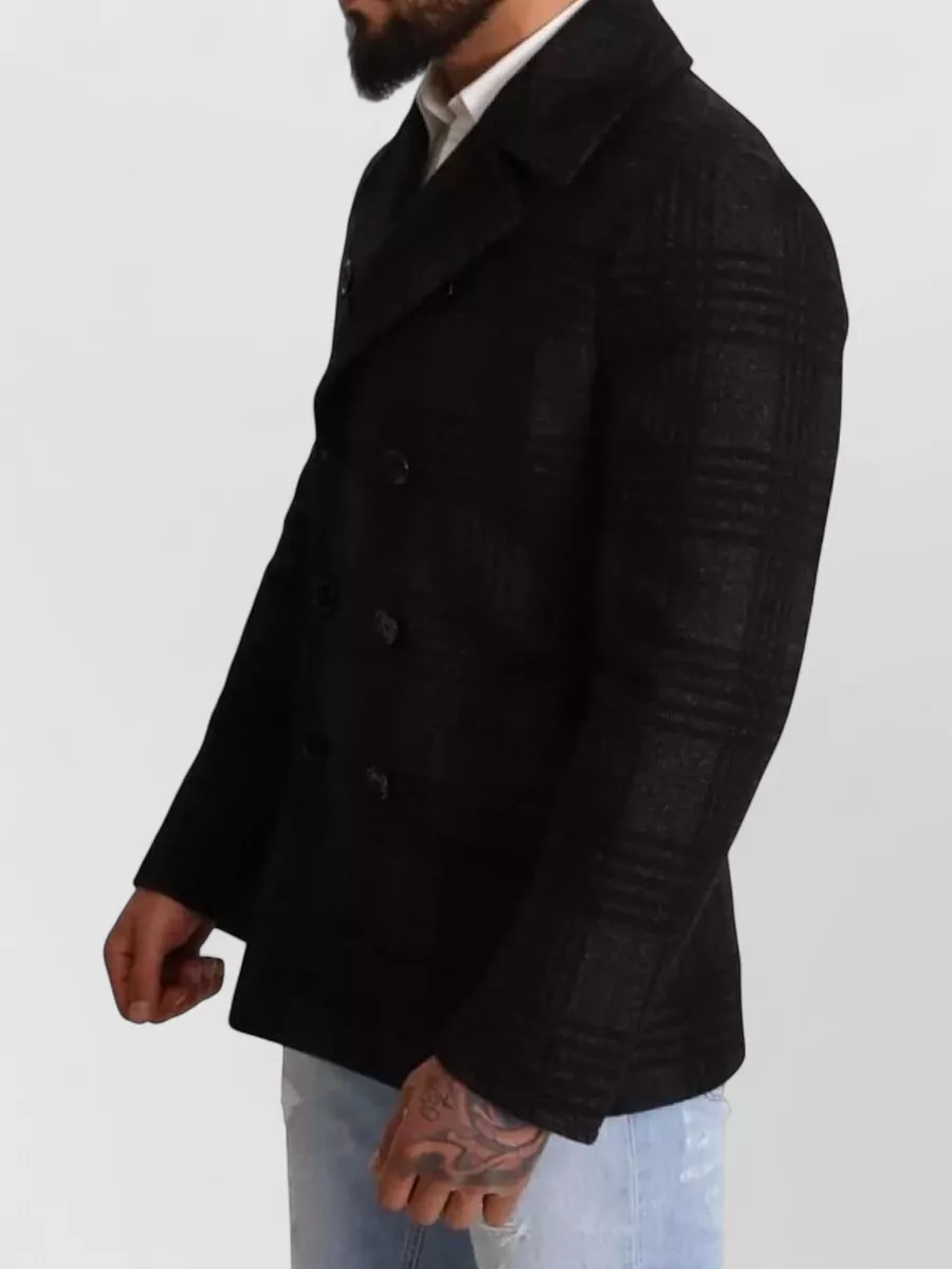 Dolce&Gabbana Checked Double-Breasted Peacoat