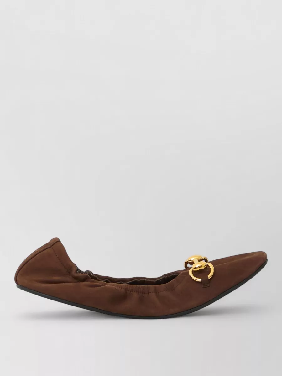 Gucci Leather Ballet Flats