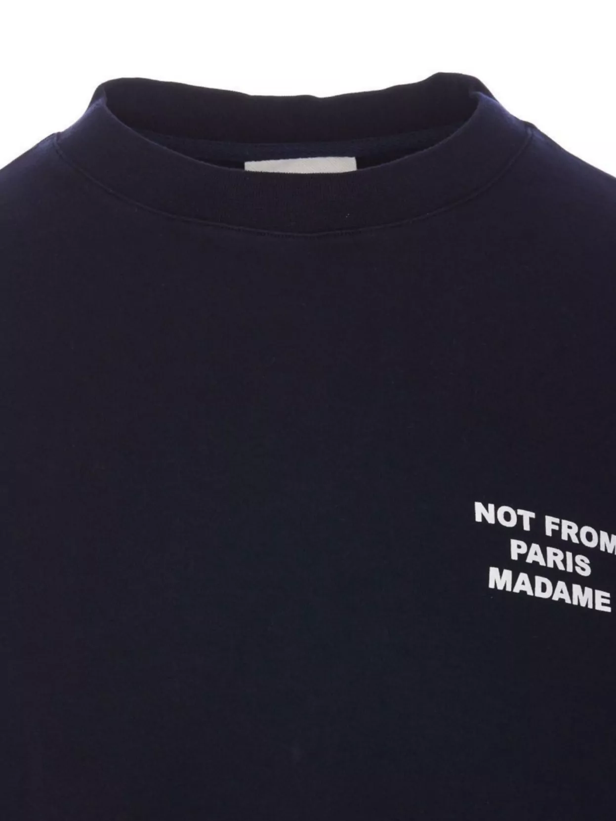 Drôle De Monsieur Crew Neck Printed Text Slogan T-Shirt