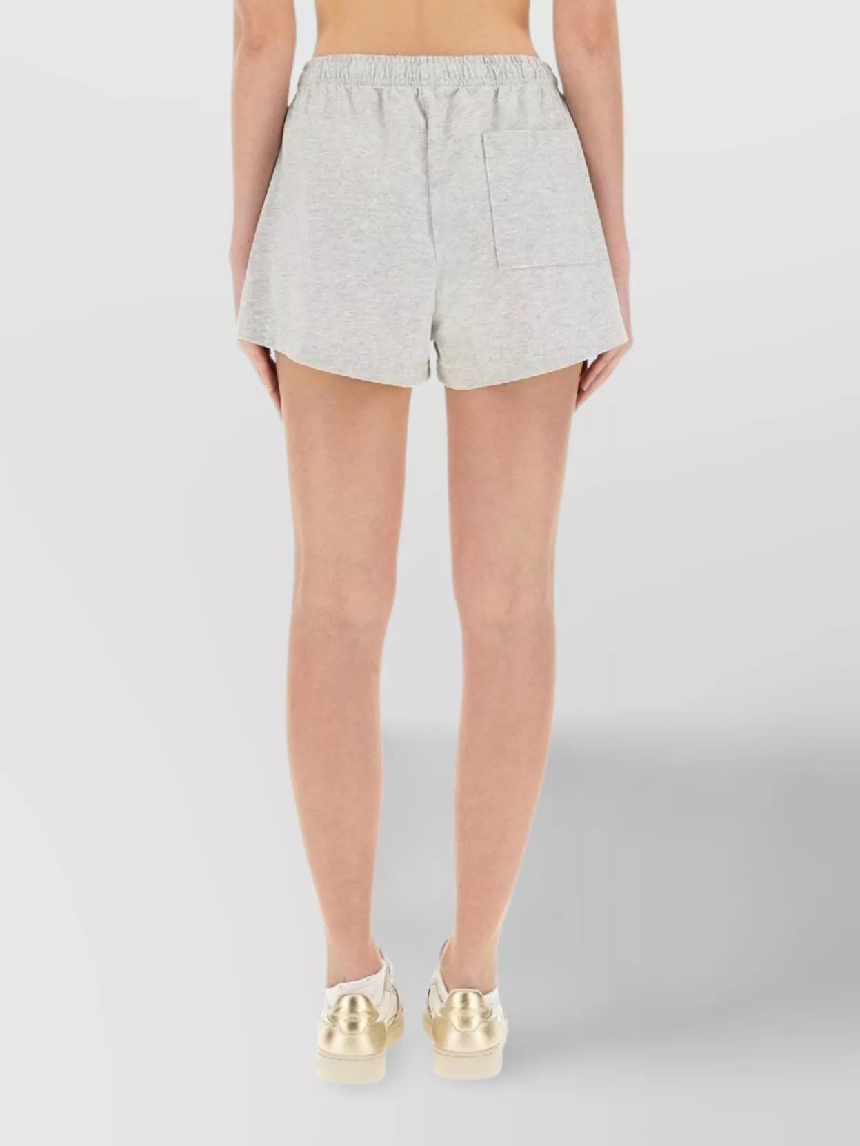 Sporty & Rich Varsity Elastic Waistband Shorts Pockets