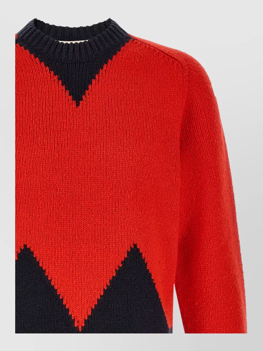 Marni Wool Geometric Intarsia Jumper