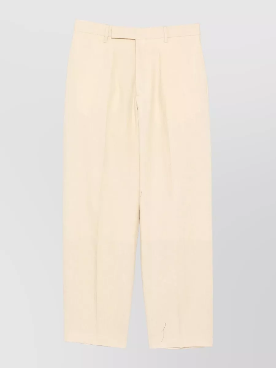 Paul Smith linen relaxed-fit pleated straight-leg trousers