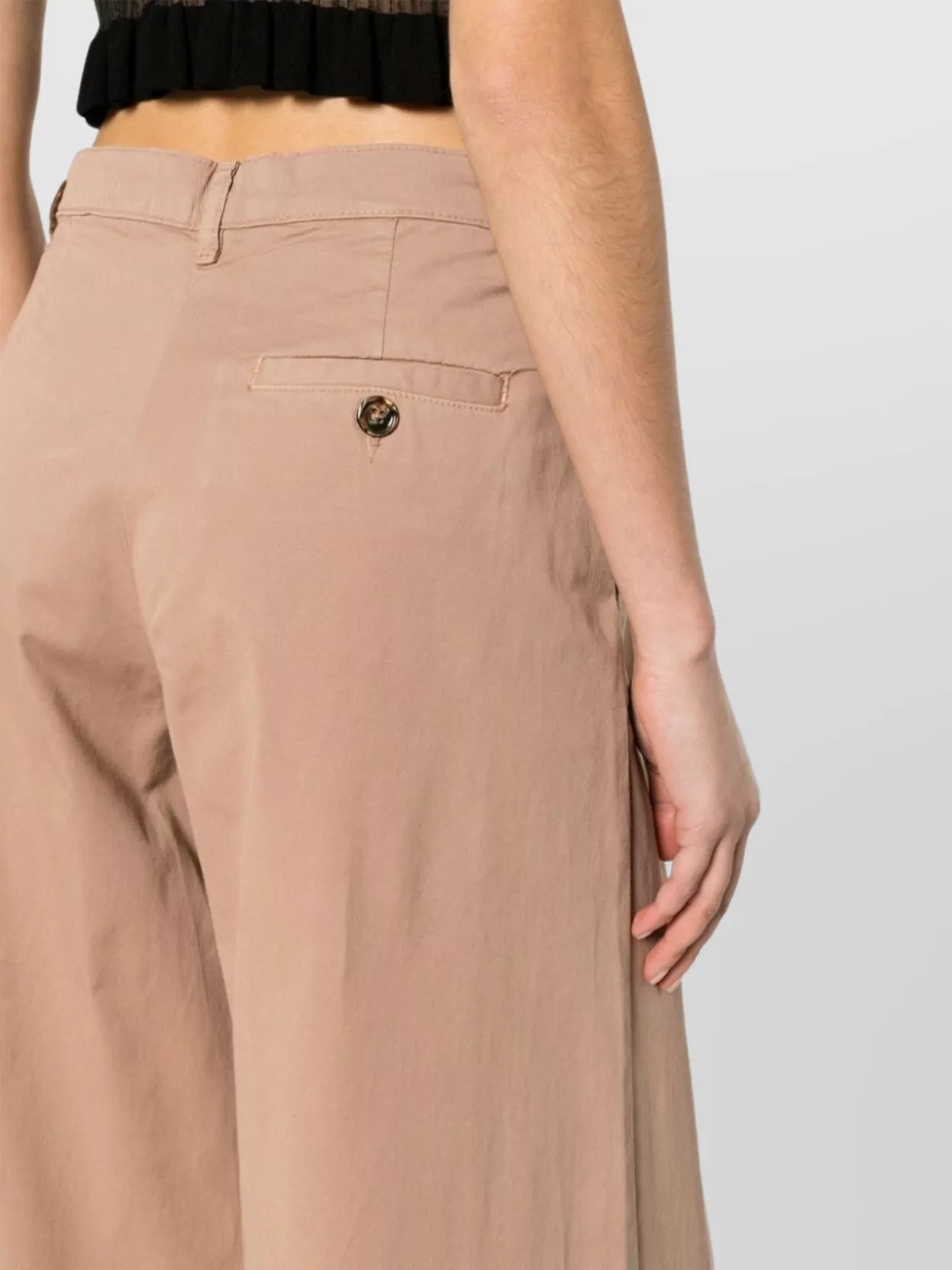 Pinko Wide-Leg Trousers Pleated Front
