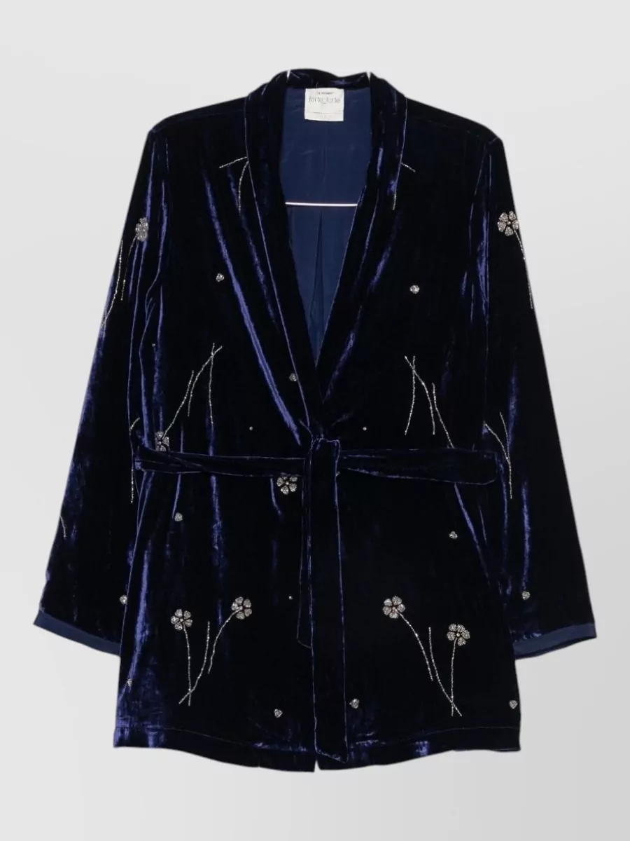 Forte Forte velvet embroidered kimono jacket