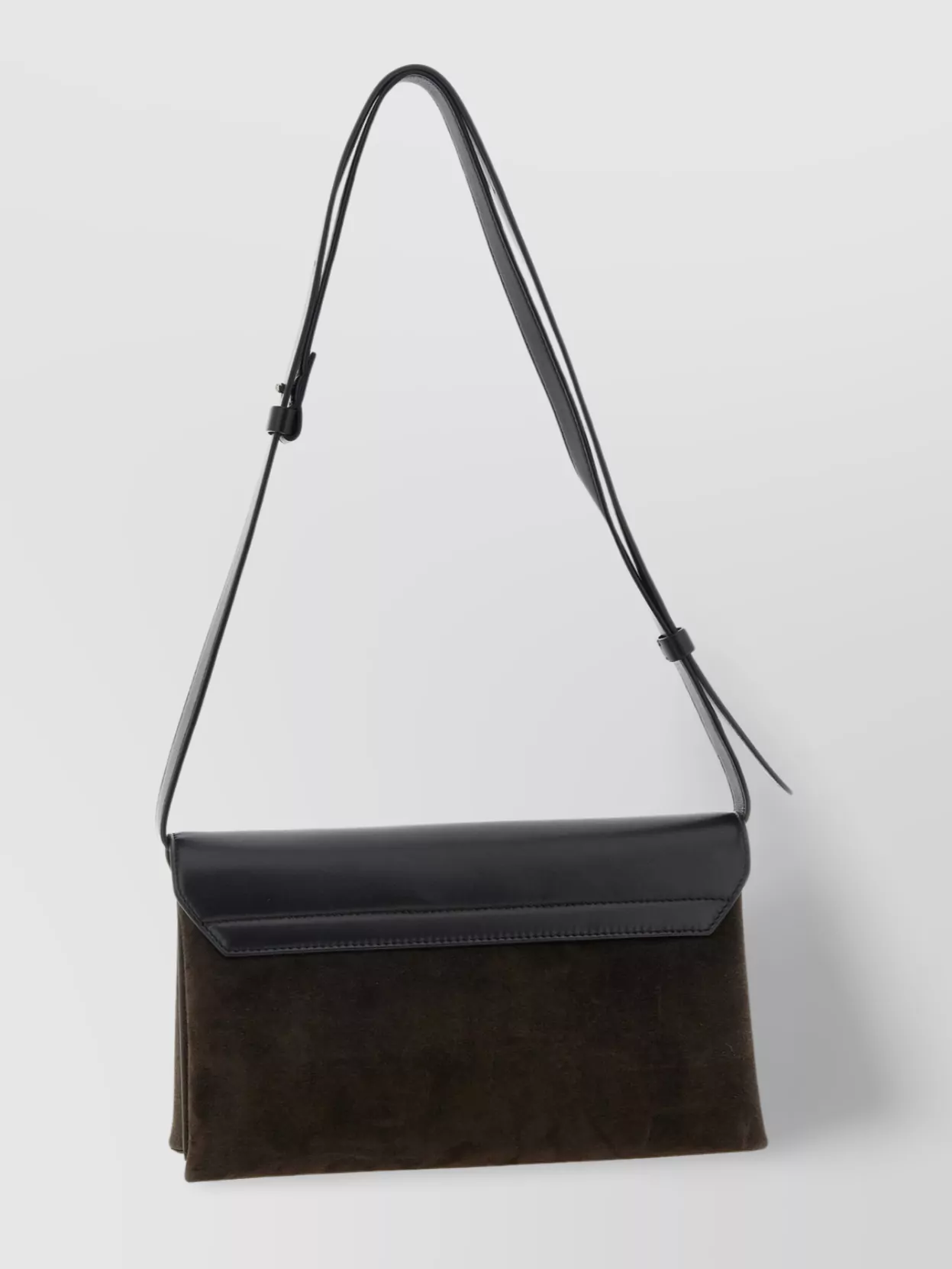 Brunello Cucinelli Adjustable Strap Suede Shoulder Bag