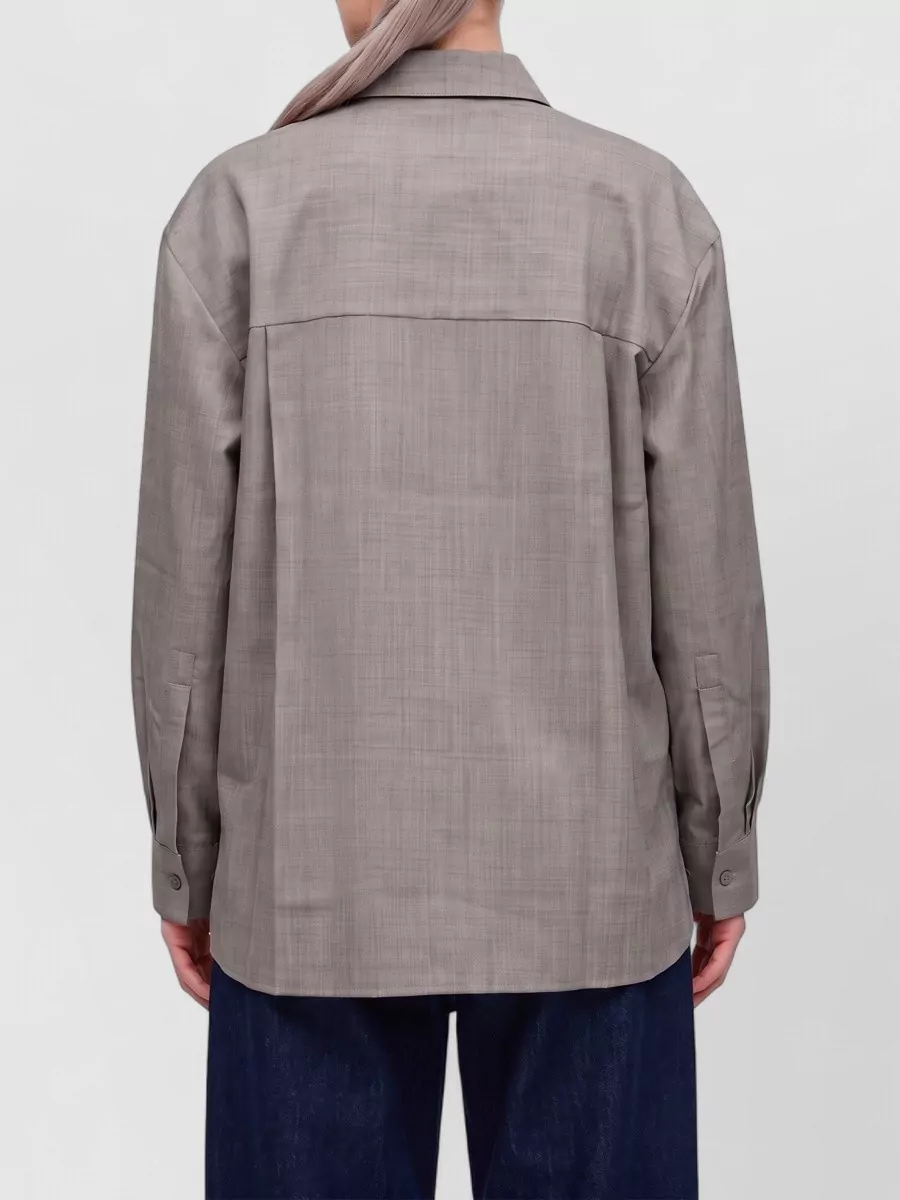 The Frankie Shop Wool Long-Sleeve Shirt