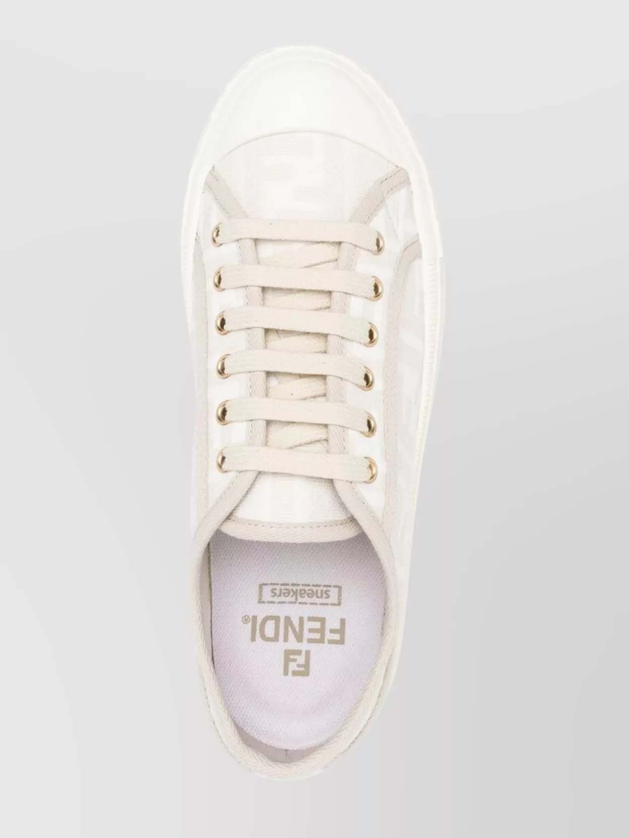 Fendi Chunky Sole Low-Top Canvas Sneakers