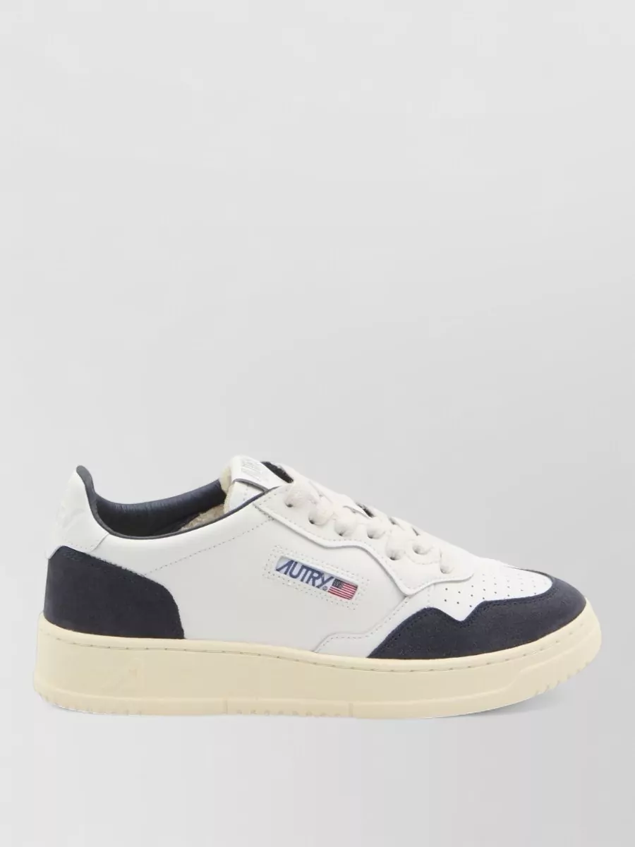 Autry Medialist Low Leather Sneakers Contrast Panels
