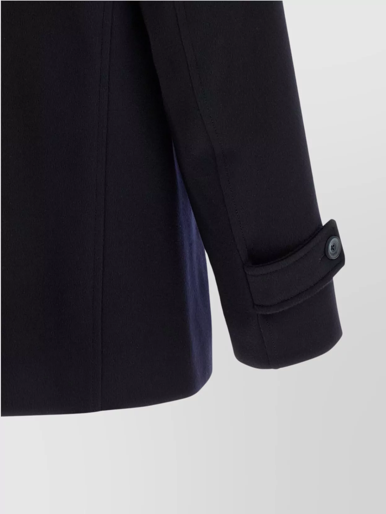 Herno Cashmere Car Coat With High Collar