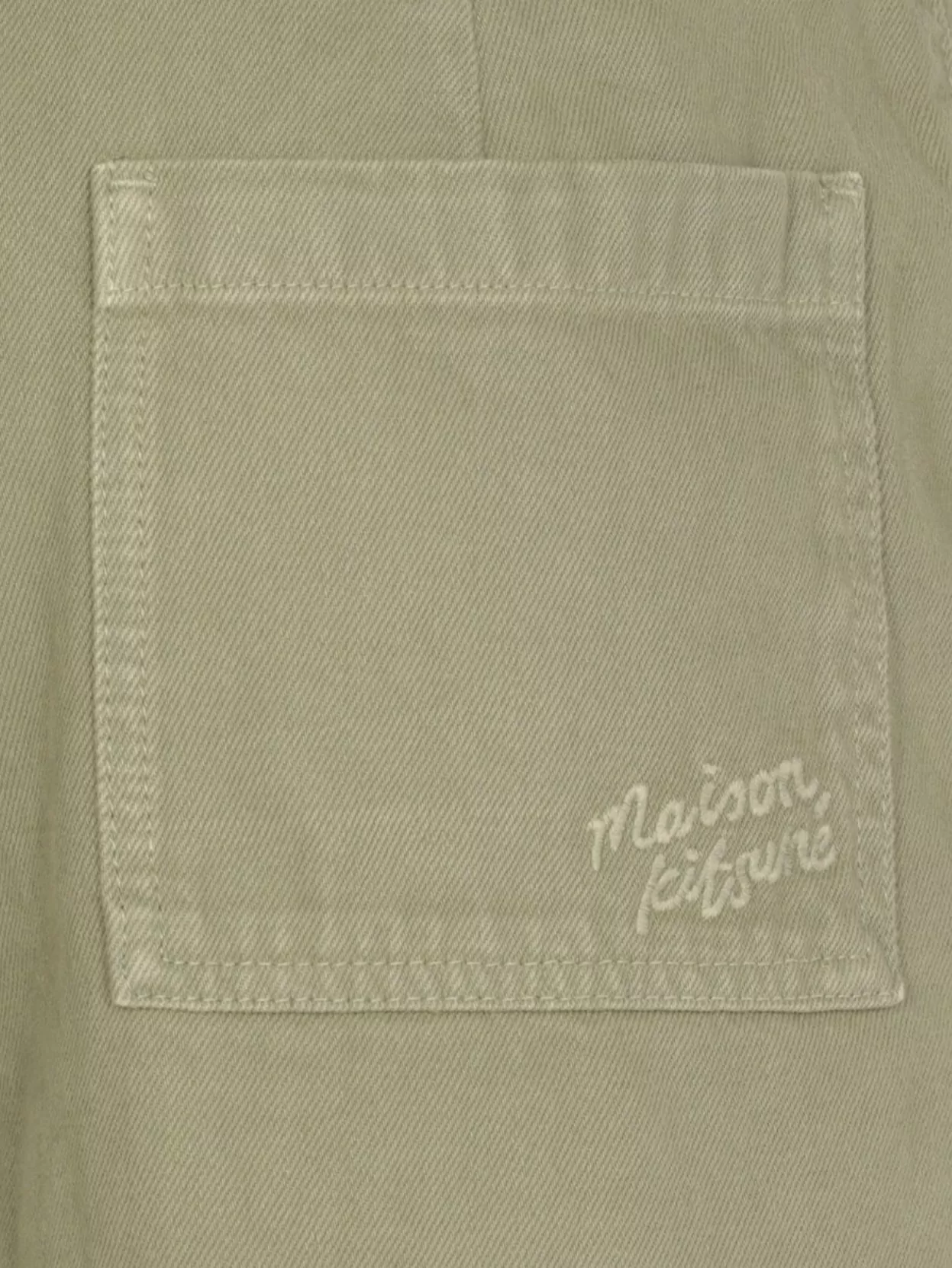 Maison Kitsuné Straight Leg Cotton Trousers With Cargo Pockets