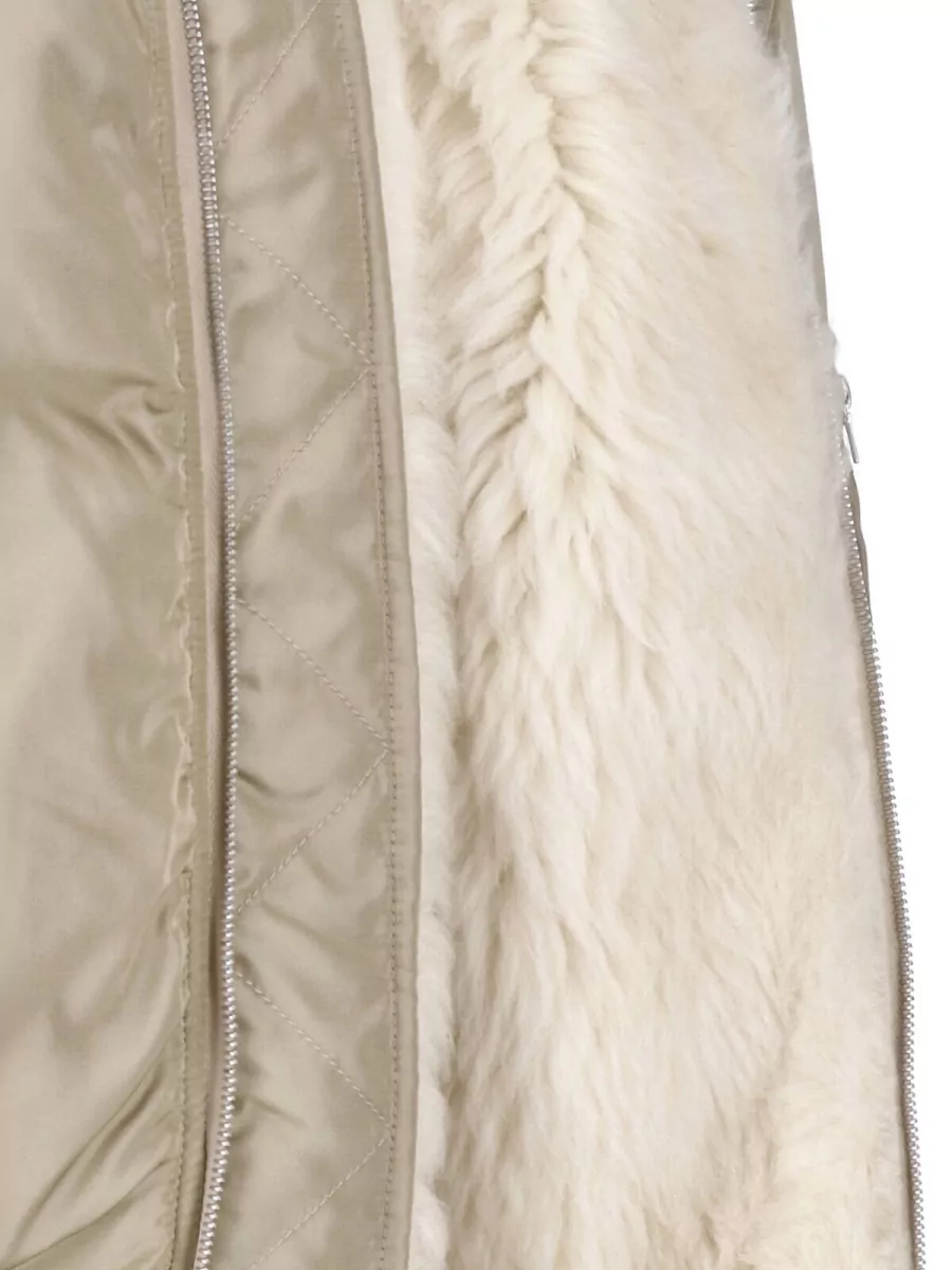 Auralee Leather Padded Coat