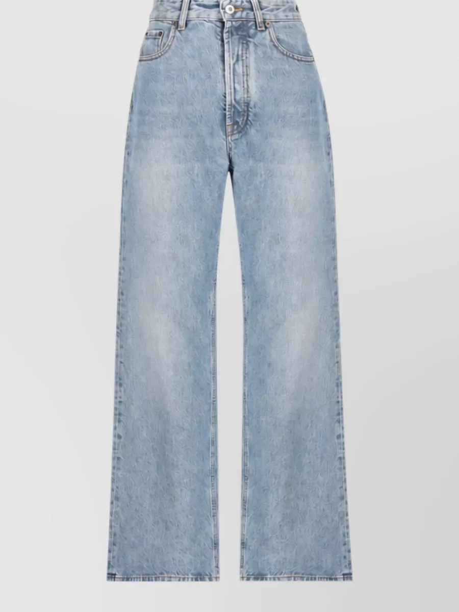 Miu Miu Denim high-rise flared trousers