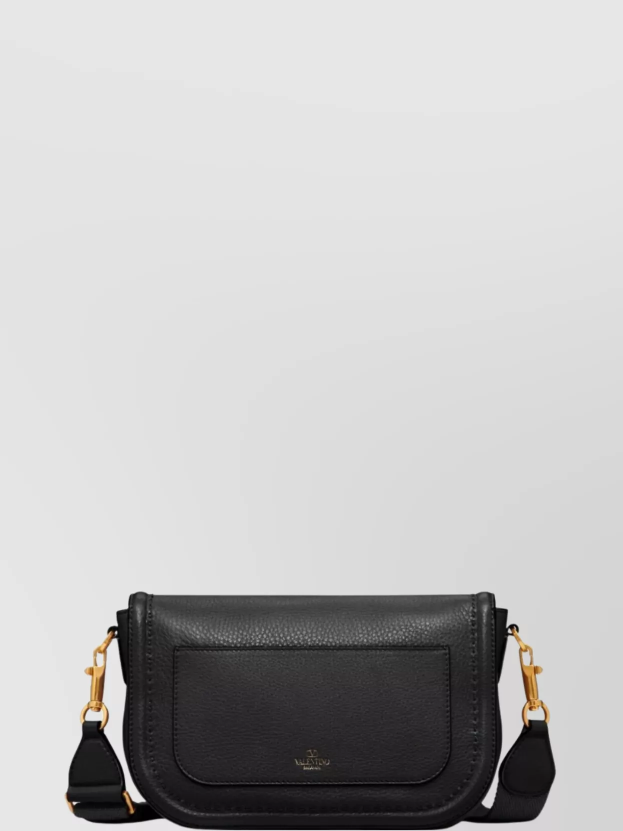 Valentino Garavani Leather Shoulder Bag With Adjustable Strap
