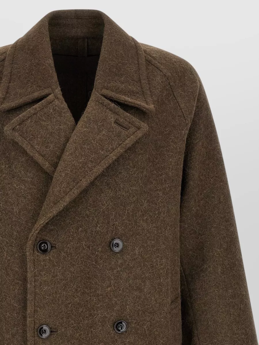 Lemaire Wool Alpaca Double-Breasted Coat
