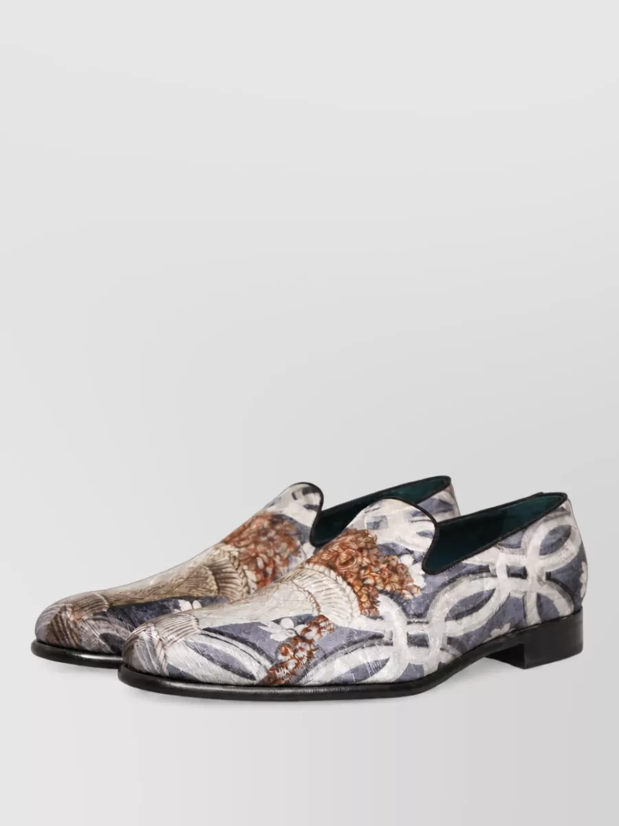 Dolce&Gabbana Floral-Embroidery Monk Shoes