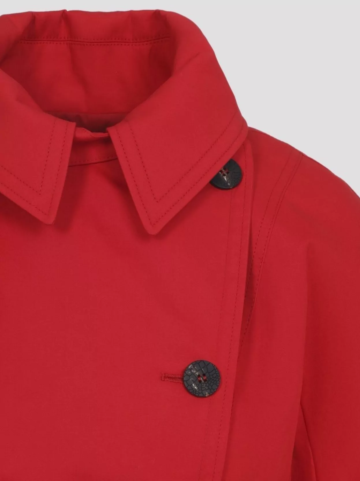 Jacquemus Double Breasted Belted Trench Coat In Red