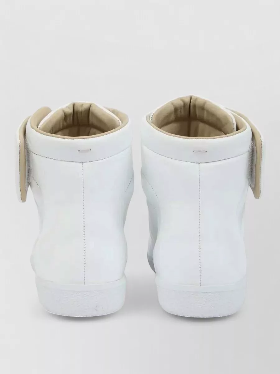 Maison Margiela Leather Mid-Top Sneakers