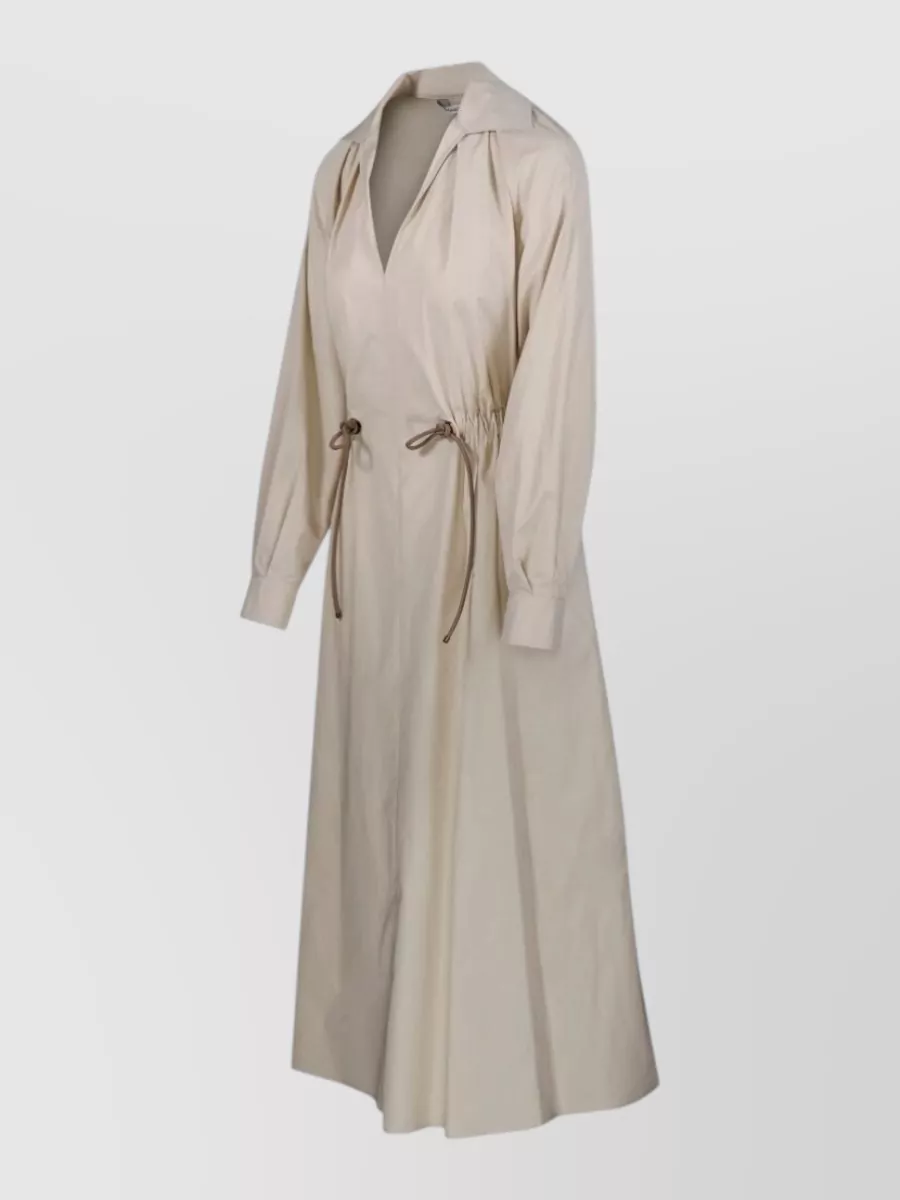 Max Mara Cotton Knee-Length Midi Dress