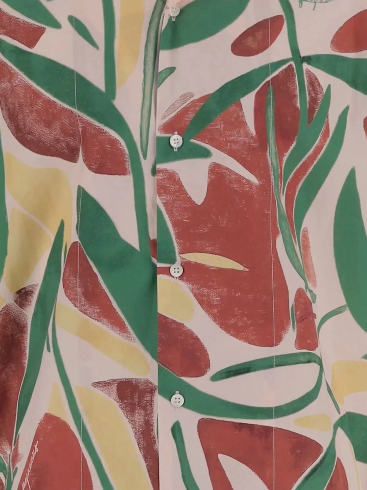 Jacquemus Abstract Print Short Sleeve Shirt