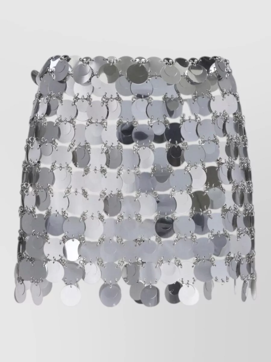 Paco Rabanne midi high-rise skirt