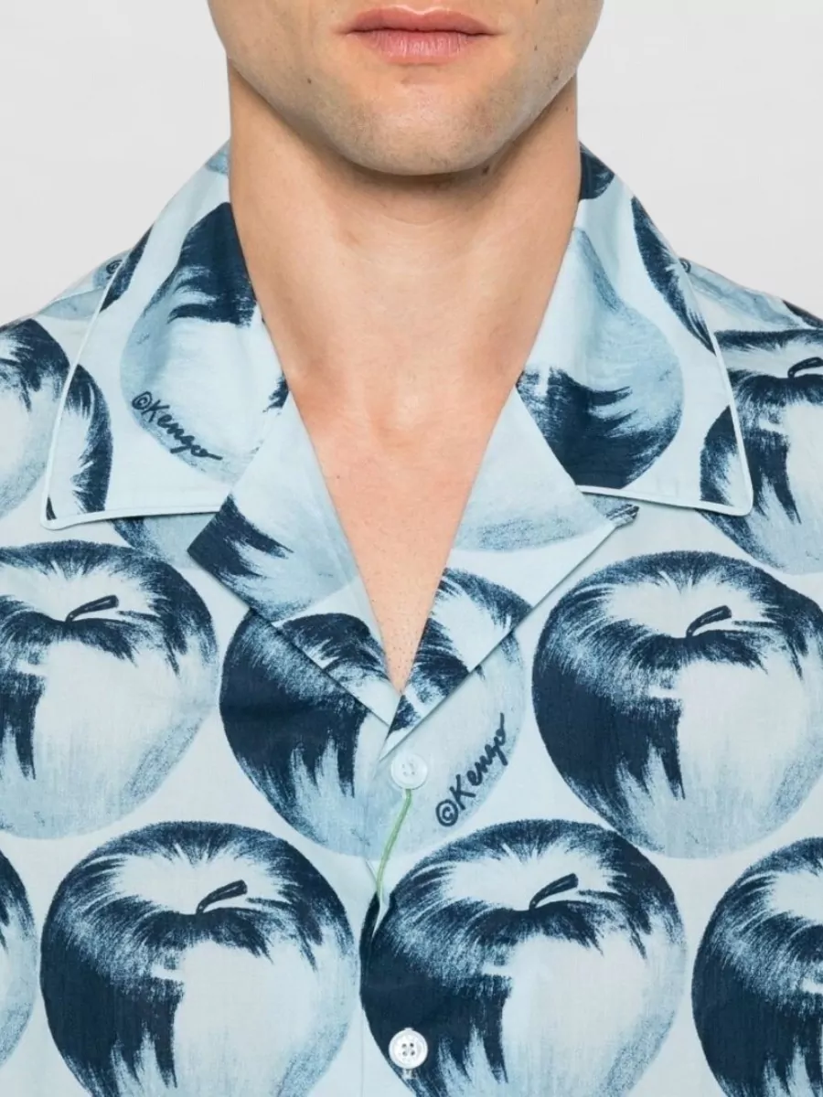 Kenzo Apple Print Short-Sleeve Shirt
