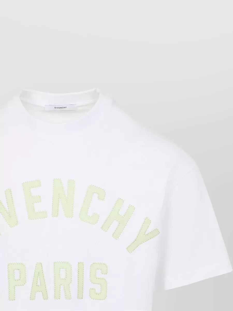 Givenchy Logo Crew Neck T Shirt Short Sleeves
