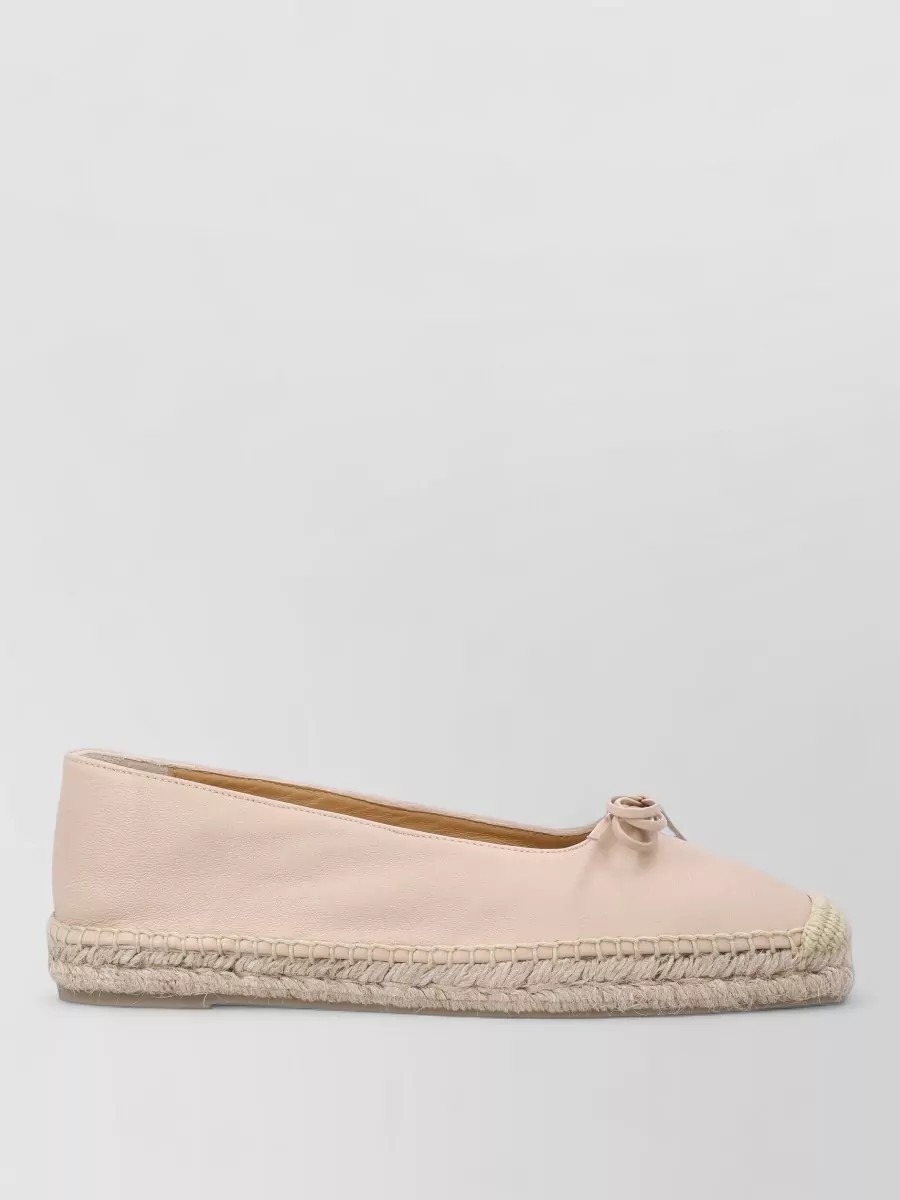 Castaner Leather Ballerina Espadrilles