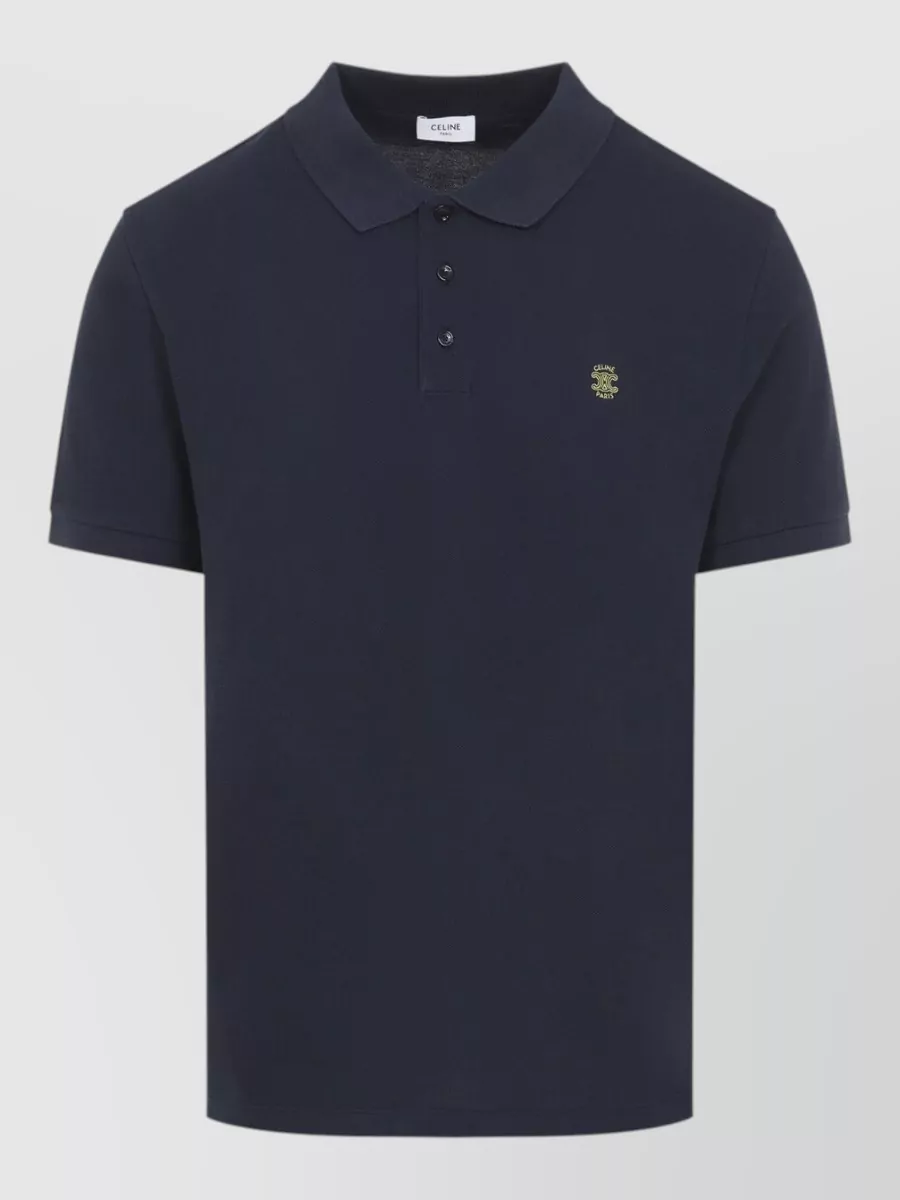 Celine Cotton Piqué Polo Shirt