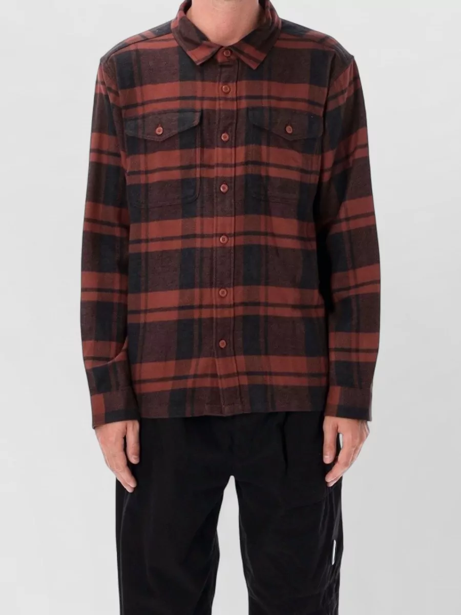 Patagonia organic cotton flannel long-sleeve shirt