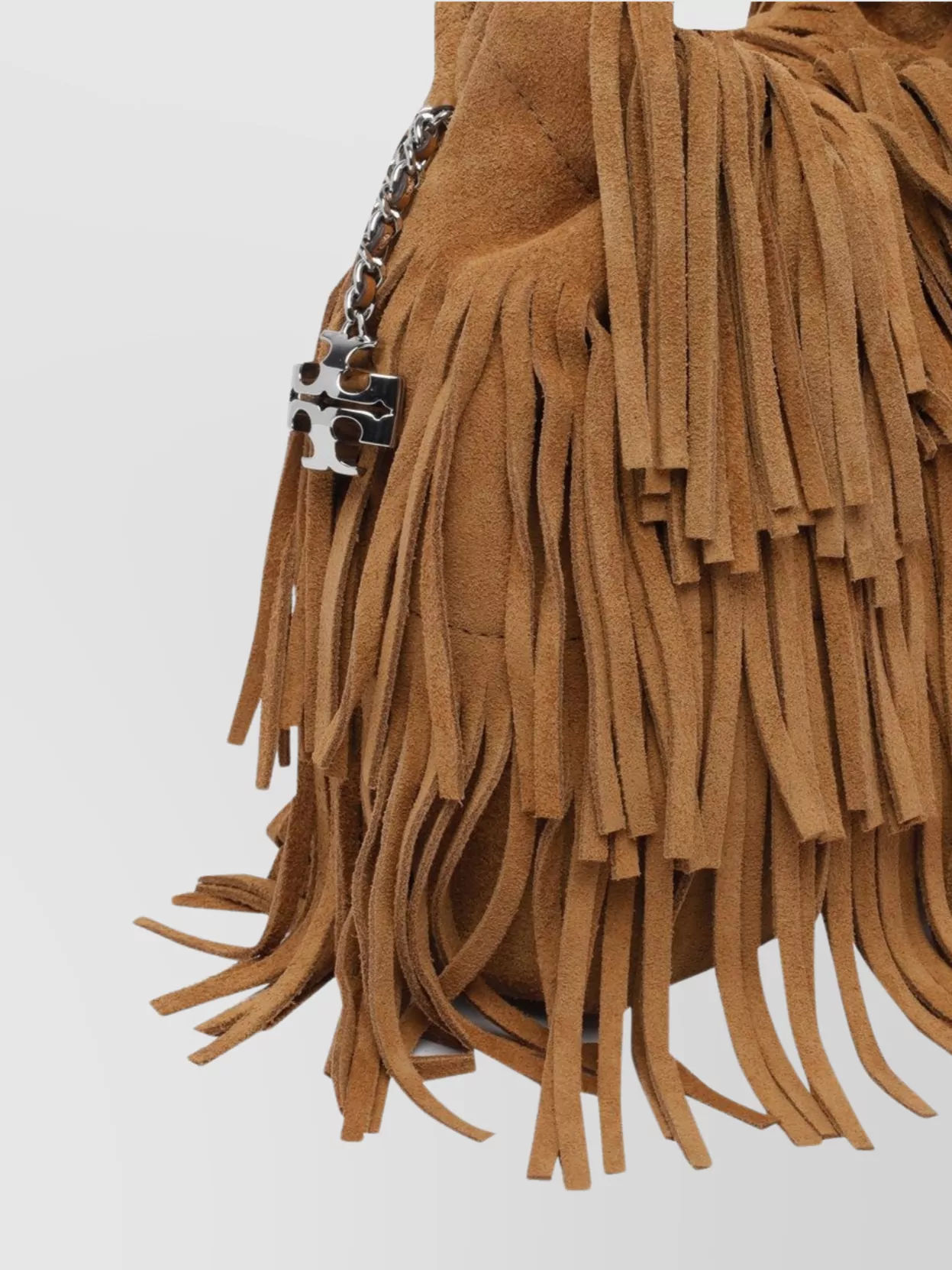 Tory Burch Mini Hobo Bag With Chain And Fringe