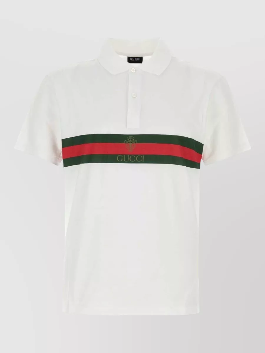 Gucci Cotton short-sleeve polo shirt