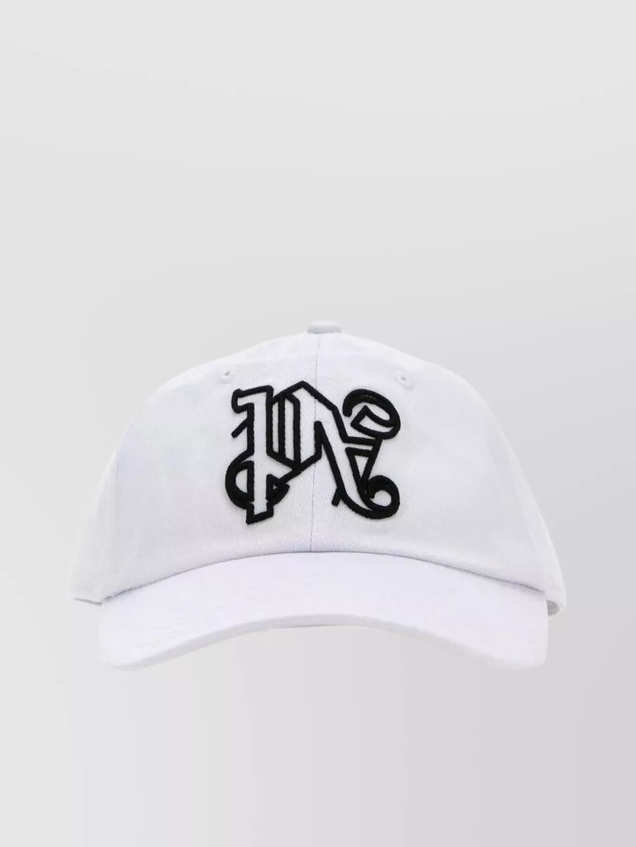 Shop Palm Angels Cotton Cap With Stylish Curved Visor