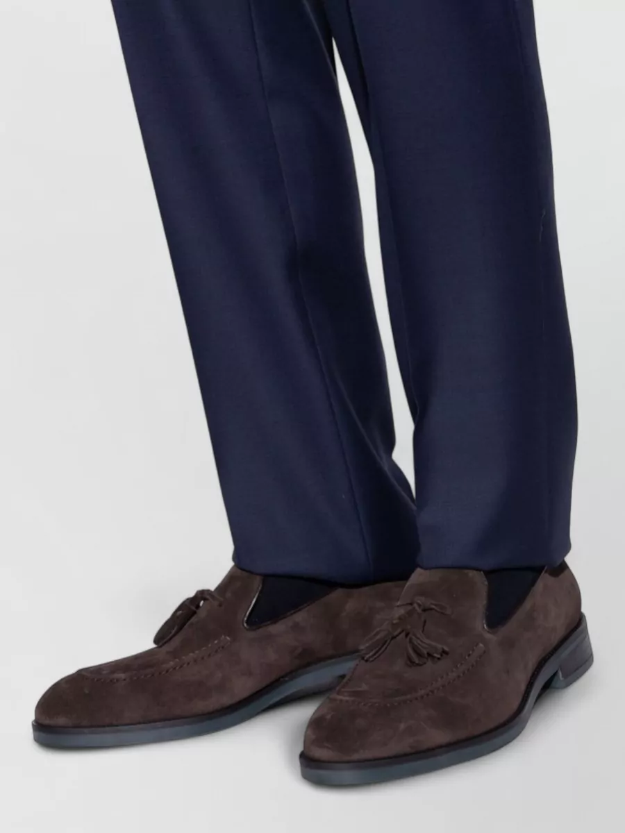 Paul Smith Suede Leather Tassel Loafers