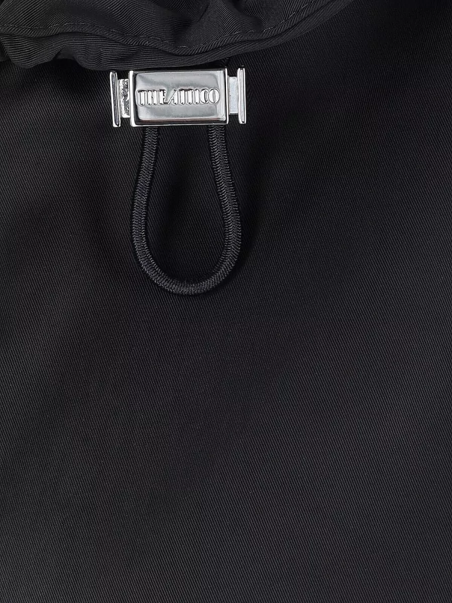 The Attico Hooded Jacket Drawstring Hem Elastic Cuffs