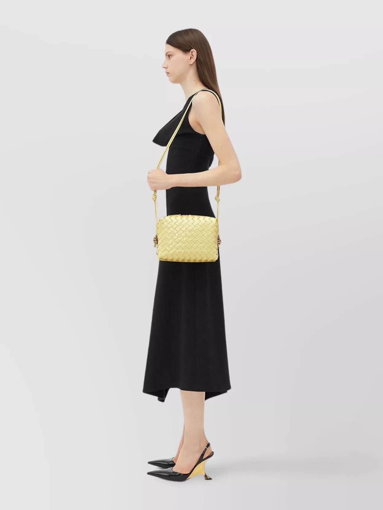 Bottega Veneta Quilted Loop Crossbody With Tassel