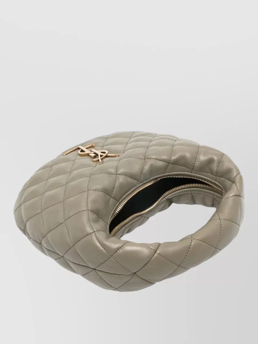 Saint Laurent Icarino Baby Lamb Leather Quilted Tote Bag