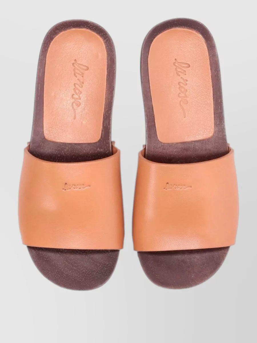 La Rose Leather Sandals