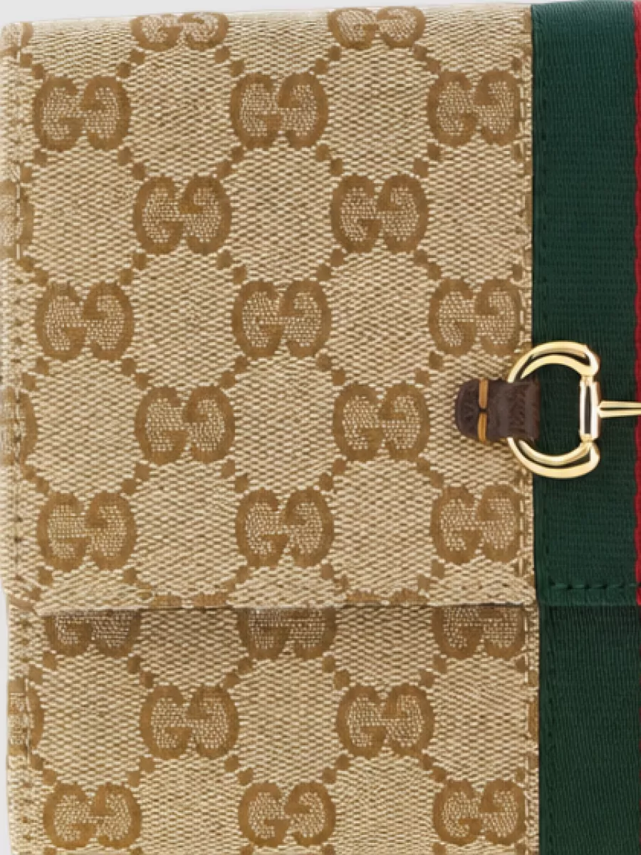 Gucci Na Canvas Clutch Bag