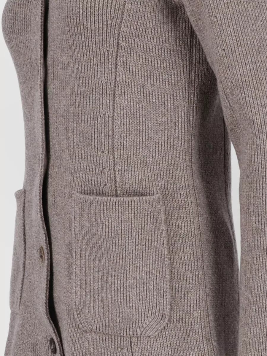 Malo Cashmere Crewneck Fitted Jacket