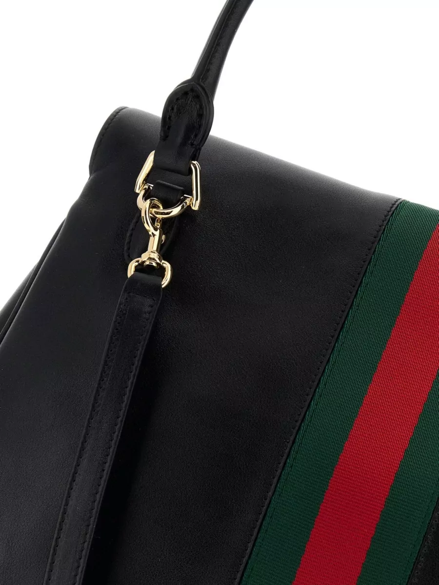 Gucci Leather Large Shoulder Bag